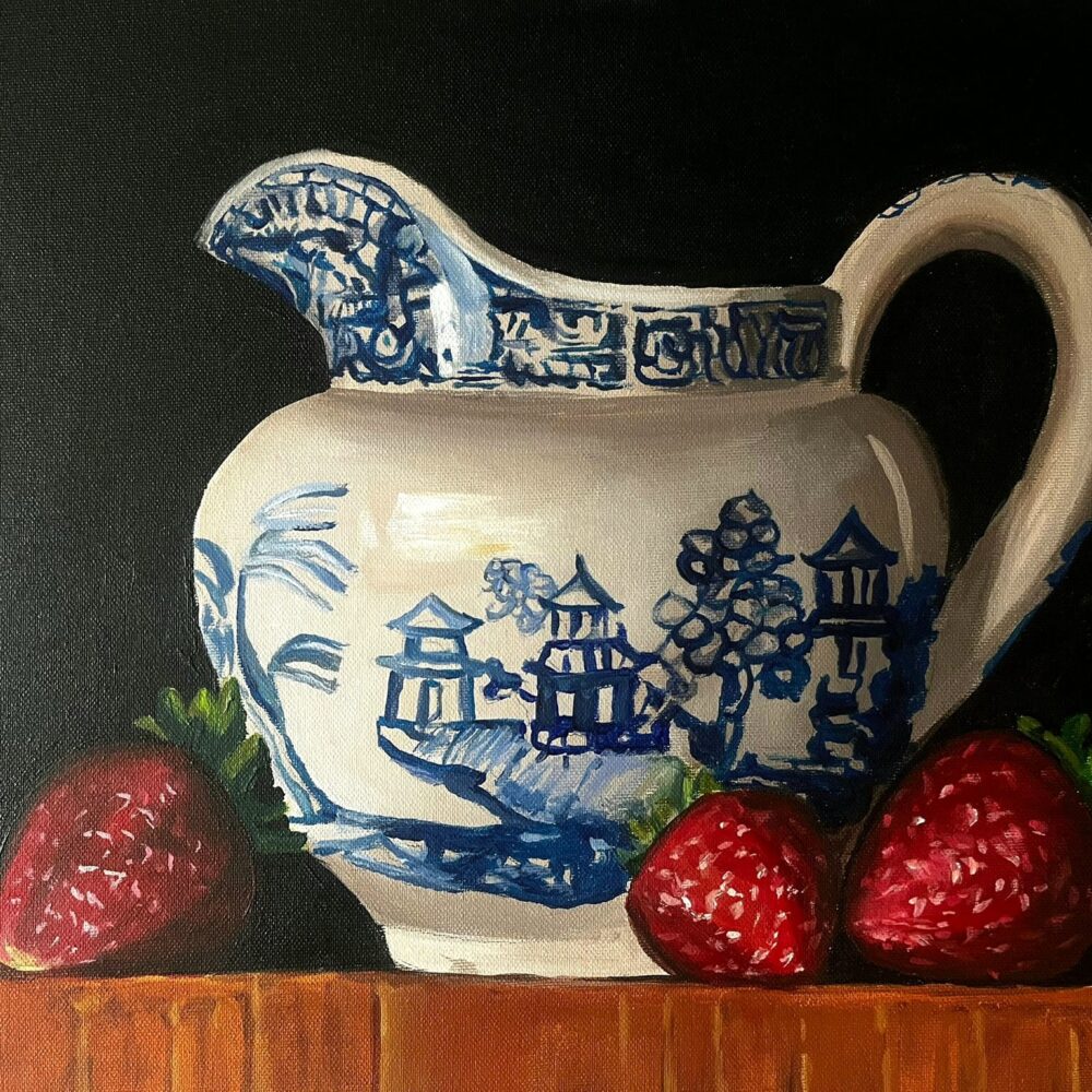 'Çileklerle porselen'